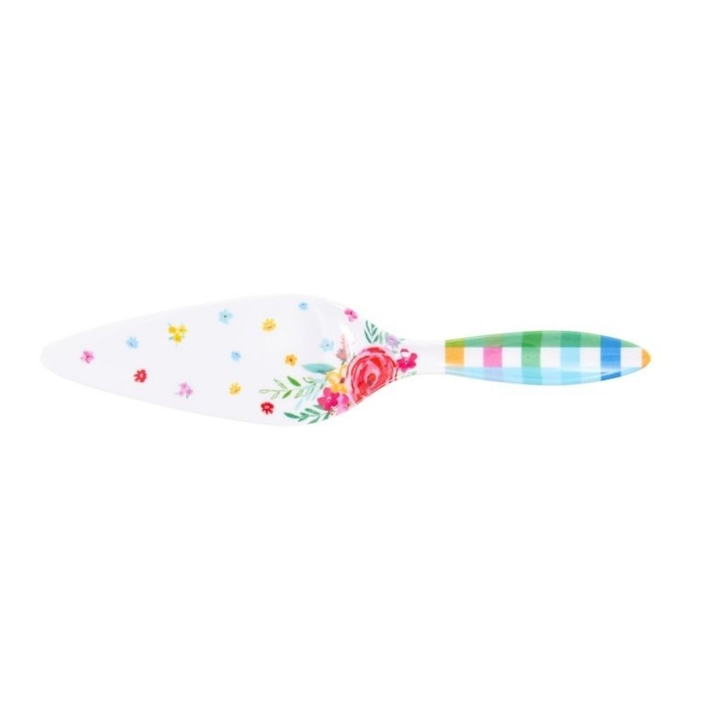 🌺 New Pioneer Woman Melamine 9" Floral Birthday Cake Server - Picture 5 of 8